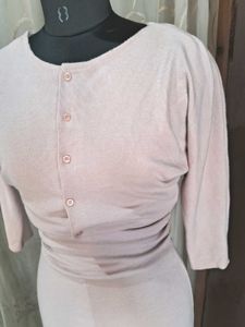 Korean Nude Fitted Dress