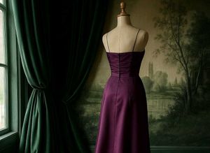 Elegant Purple Bridesmaid Dress
