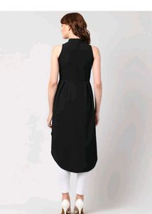 Chic Sleeveless High-Low Top