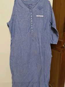 Blue Cotton Kurta
