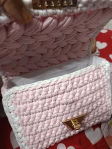 Primium Crochet Marshmallow Bag For Women And Girl