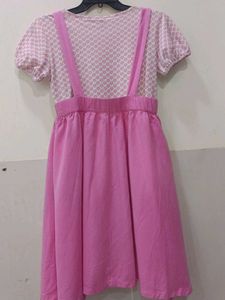Pink Overall Dress
