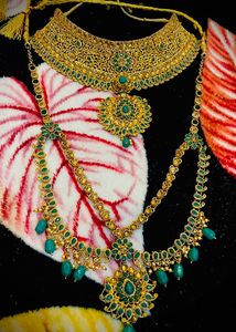 Green Colour Bridal Jewellery Set