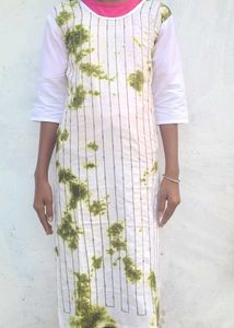 Trendy Tie-Dye Printed Kurti with Sequin Detailing