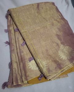 Elegant Golden Saree