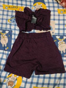 Burgundy Two-Piece Co-ord Set