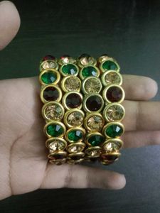 Colorful Stone Bangle Set