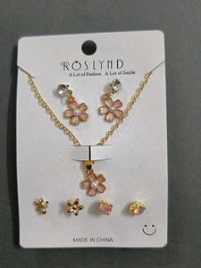 Roslynd Flower Jewelry Set