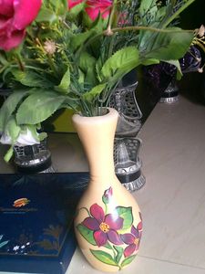 Floral Painted Vase