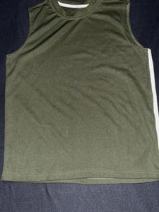 Olive Green Athletic Tank Top