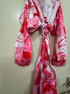 Pink Floral Jumpsuit