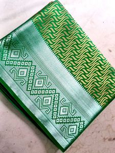 New Fresh Banarsi Silk Sarees With Blouse