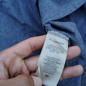 Burberry Shirt For Mens Silver