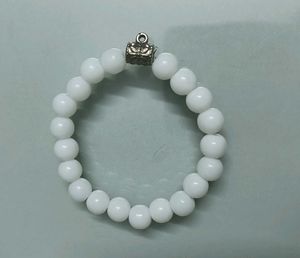 White Beaded Bracelet