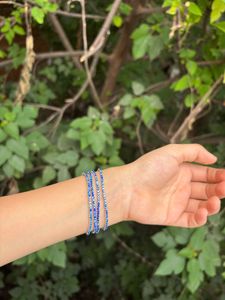Blue Beaded Bracelets
