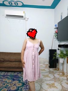 Pink Striped Sundress