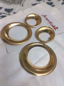 Brand NEW Gold Double Hoop Earrings