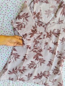 Floral Print Top M Size