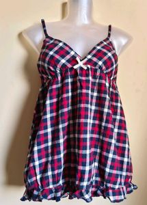 🎁Buy 2 Get 1 Free🎁 Plaid Cami Top Size S/M