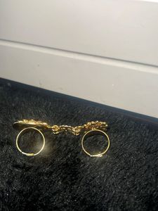 Antique Gold-Toned Finger Ring