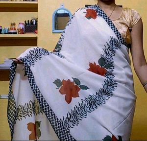Floral Print Saree
