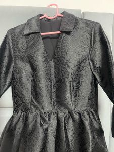 Black Paisley Blazer Dress