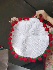 Crocheted Round Table Mat
