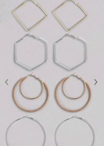 Combo#4 Carlton London Ear Hoops