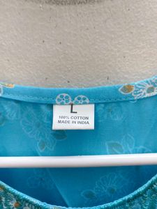 Embroidered Light Blue Top