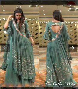 Fancy work designer gown