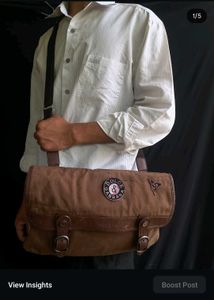 Brown messenger bag