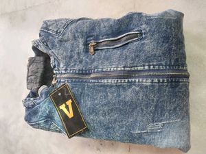 Lagishong Distressed Denim Jacket - 4XL