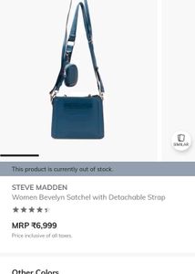 Steve Madden Bevelyn Satchel – Brand New.