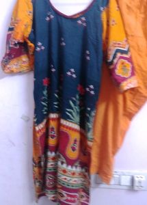 kurthi set,cotton,too used