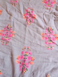Light mauve color cotton kurti