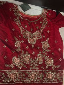 Red Embroidered Lehenga Choli