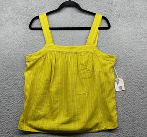 Yellow Striped Tank Top