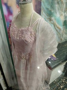 Pink Embellished Ethnic Gown