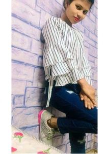 Striped Bell Sleeve Top