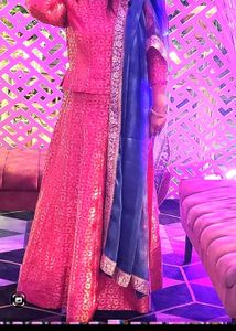 Brocade Fabric Lehgha Choli With Dupatta