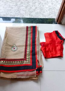 Beutiful Super Net Cotton Saree 🎀