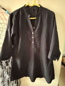 Elegant Black Tunic Top