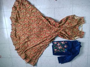 Long Gown With Full Sleeve Coat