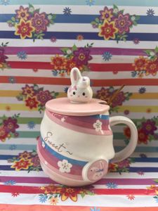 Bunny Mug with Lid &amp; Spoon