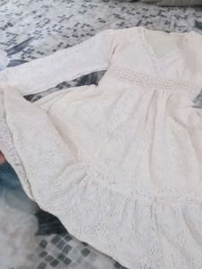 Zara Off White Mini Dress