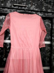 Pink layered dress