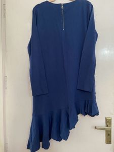 Imported Asymmetric Ruffle Dress