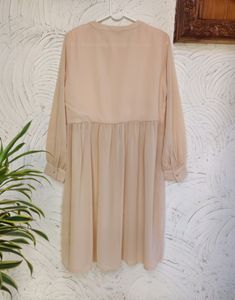 Embroidered Peach Kurta/Dress