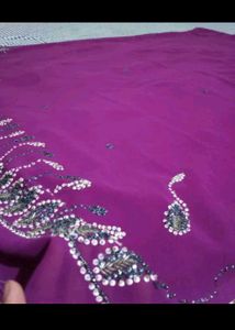 hand work saree...