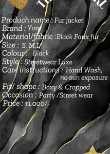 Black Jacket With Gold Stripes